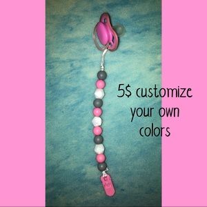 Baby teething pacifier clips!